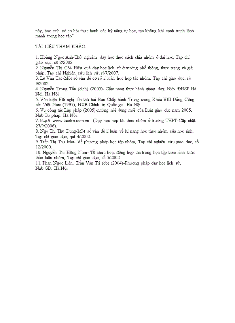 image for page Dạy học theo nhóm trong dạy học lịch sử hiệu quả và đề xuất