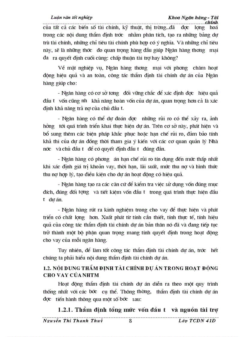 image for page Thẩm định tài chính dự án trong Ngân hàng Thương Mại