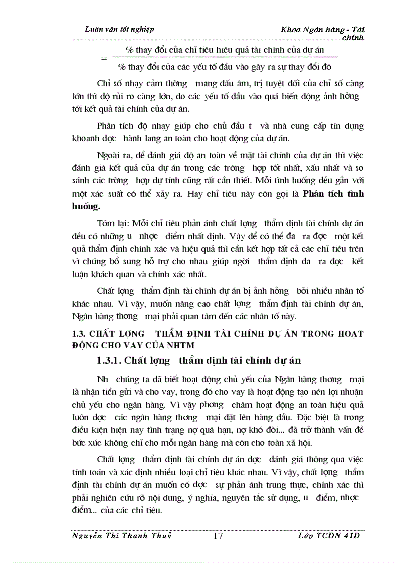 image for page Thẩm định tài chính dự án trong Ngân hàng Thương Mại