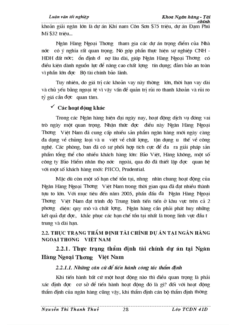 image for page Thẩm định tài chính dự án trong Ngân hàng Thương Mại