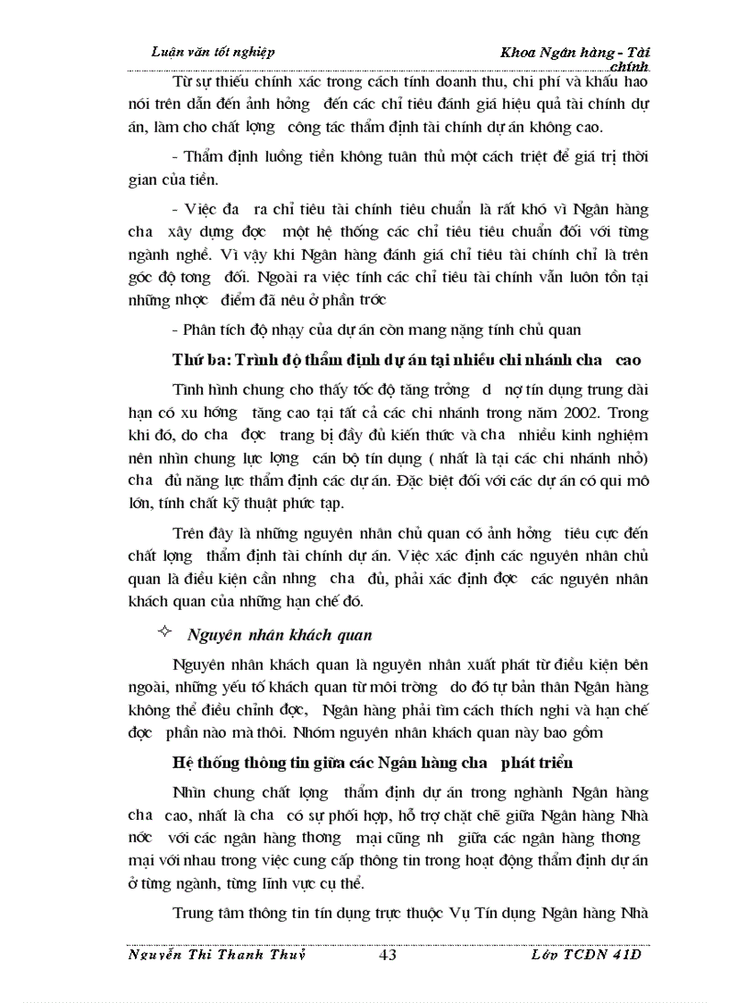 image for page Thẩm định tài chính dự án trong Ngân hàng Thương Mại