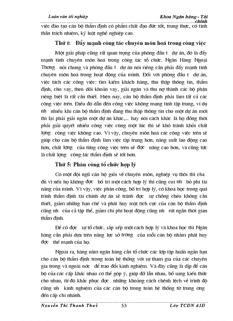 image for page Thẩm định tài chính dự án trong Ngân hàng Thương Mại