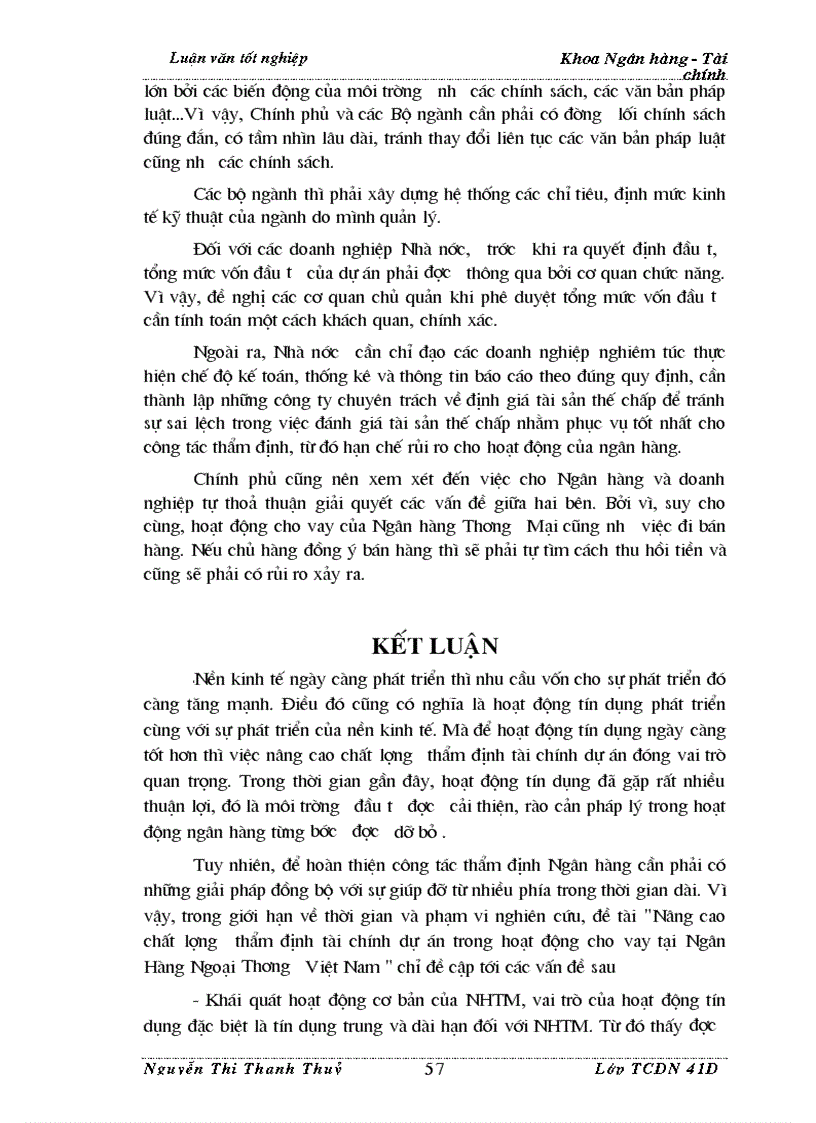 image for page Thẩm định tài chính dự án trong Ngân hàng Thương Mại