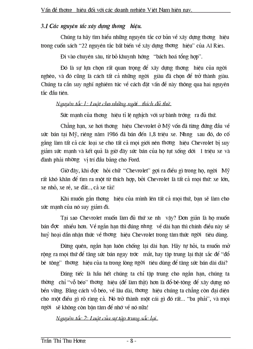 image for page Vấn đề thương hiệu đối với các doanh nghiệp Việt Nam hiện nay