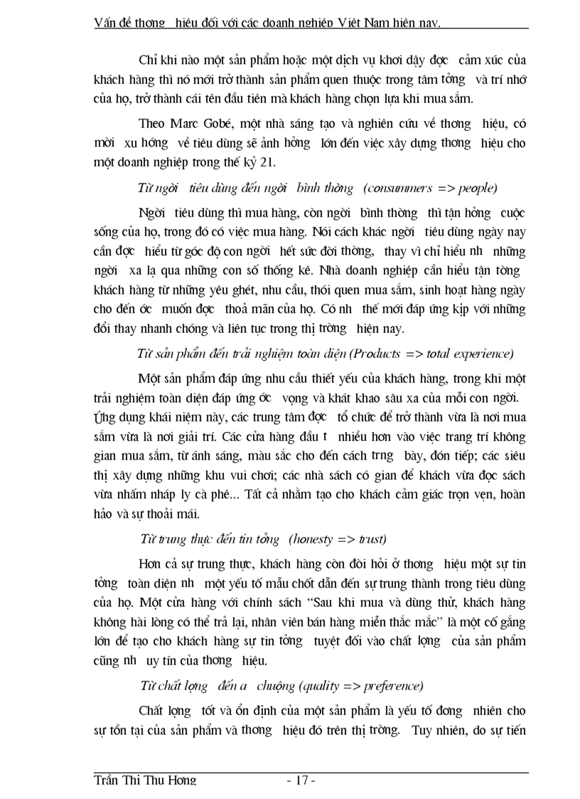 image for page Vấn đề thương hiệu đối với các doanh nghiệp Việt Nam hiện nay