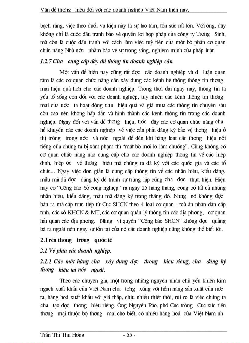 image for page Vấn đề thương hiệu đối với các doanh nghiệp Việt Nam hiện nay