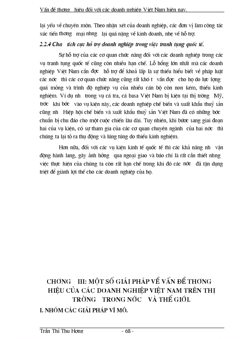 image for page Vấn đề thương hiệu đối với các doanh nghiệp Việt Nam hiện nay