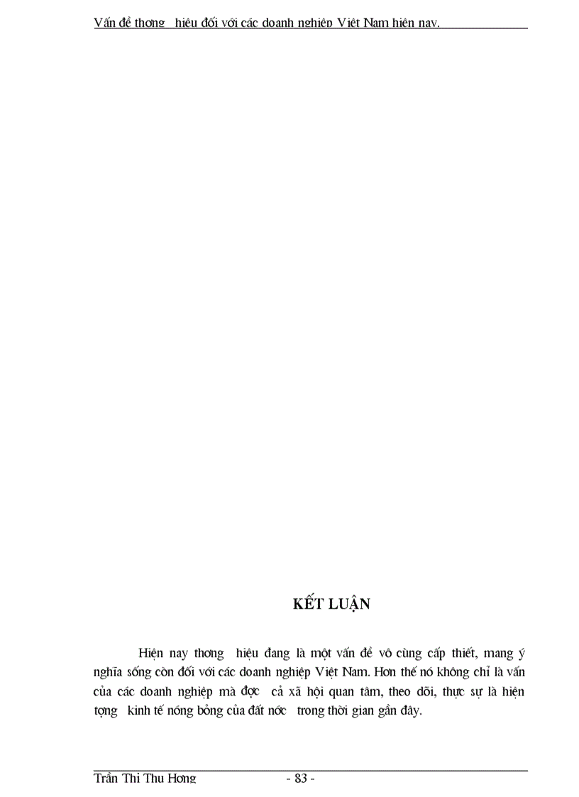 image for page Vấn đề thương hiệu đối với các doanh nghiệp Việt Nam hiện nay