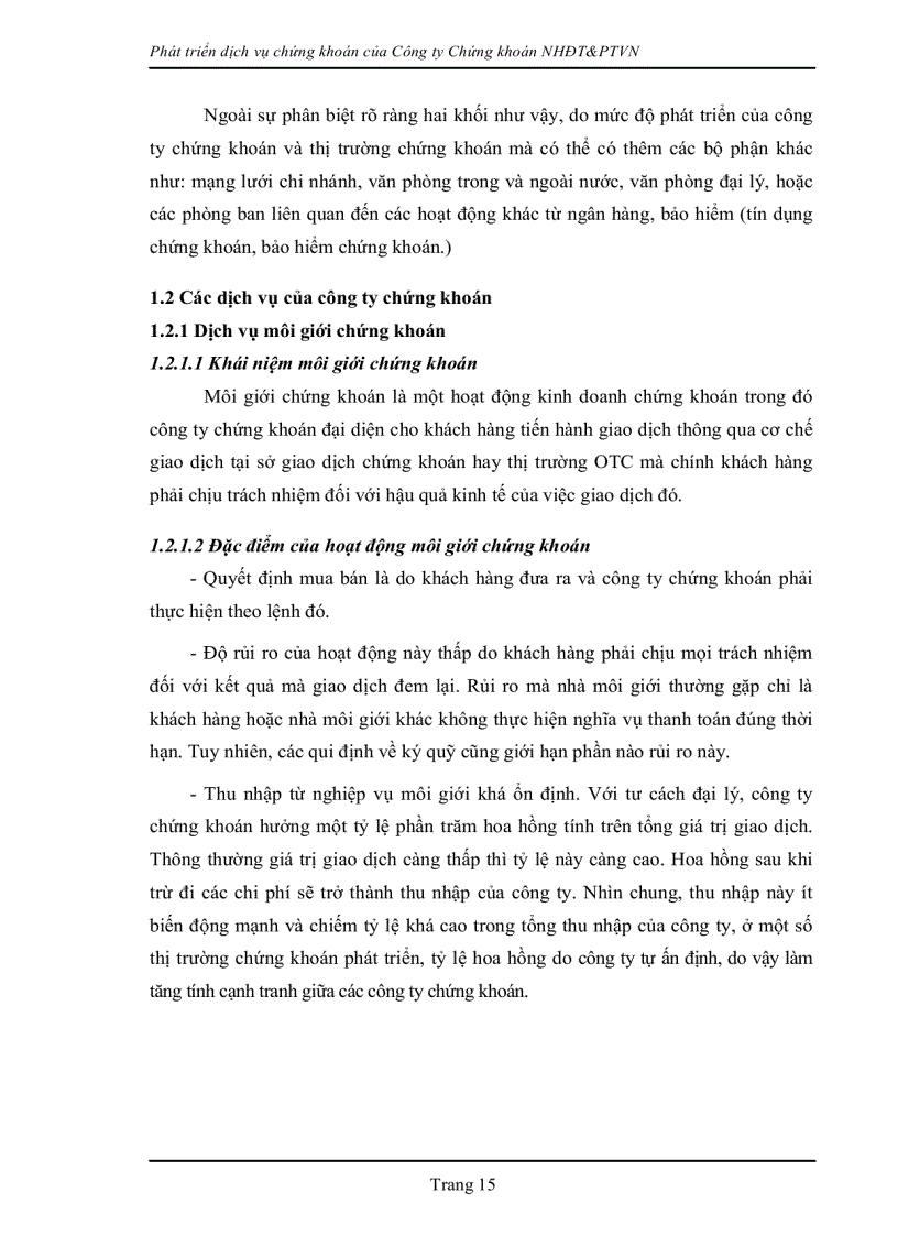 image for page Phát triển dịch vụ chứng khoán của công ty chứng khoán ngân hàng đầu tư và phát triển việt nam