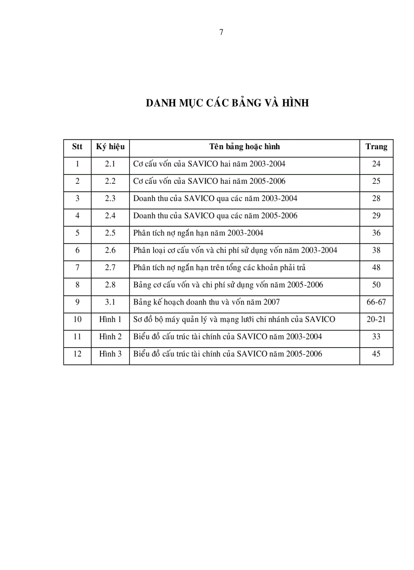 Phân tích vốn và hiệu quả sử dụng vốn tại Công ty Cổ phần Dịch vụ Tổng hợp Sài Gòn SAVICO sau cổ phần