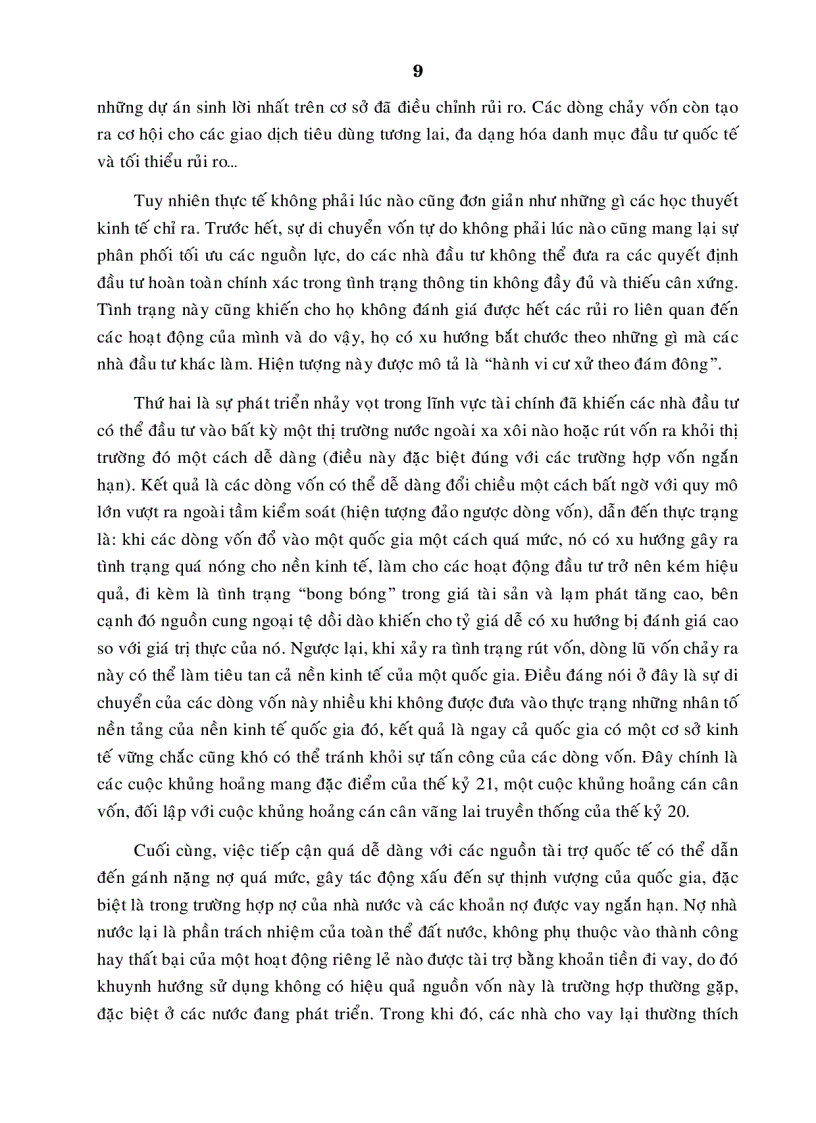 image for page Tác động của dòng vốn và những giải pháp kiểm soát dòng vốn tại Việt Nam trong quá trình hội nhập