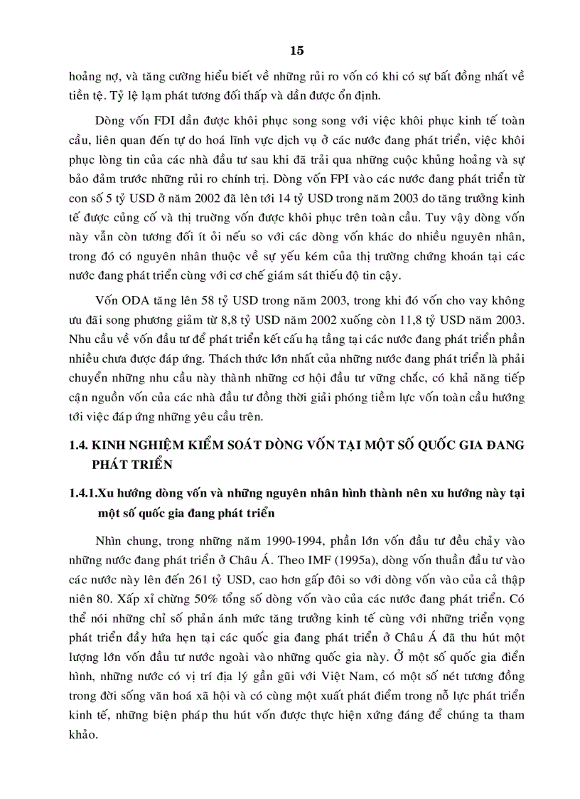 image for page Tác động của dòng vốn và những giải pháp kiểm soát dòng vốn tại Việt Nam trong quá trình hội nhập