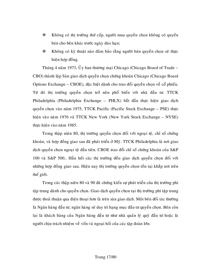 image for page Quyền chọn chứng khoán và việc áp dụng quyền chọn chứng khoán vào thị trường chứng khoán việt nam