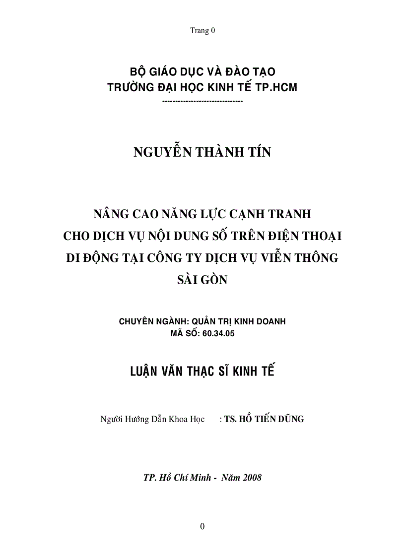 image for page Nâng cao năng lực cạnh tranh cho dịch vụ nội dung số trên điện thoại di động tại Công ty dịch vụ viễn thông Sài Gòn