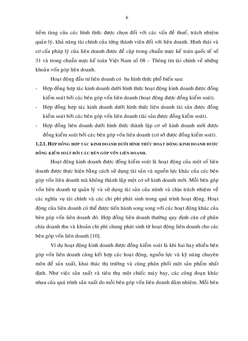 Một số vấn đề hoàn thiện kế toán hoạt động đầu tư góp vốn liên doanh trong các doanh nghiệp tại việt nam