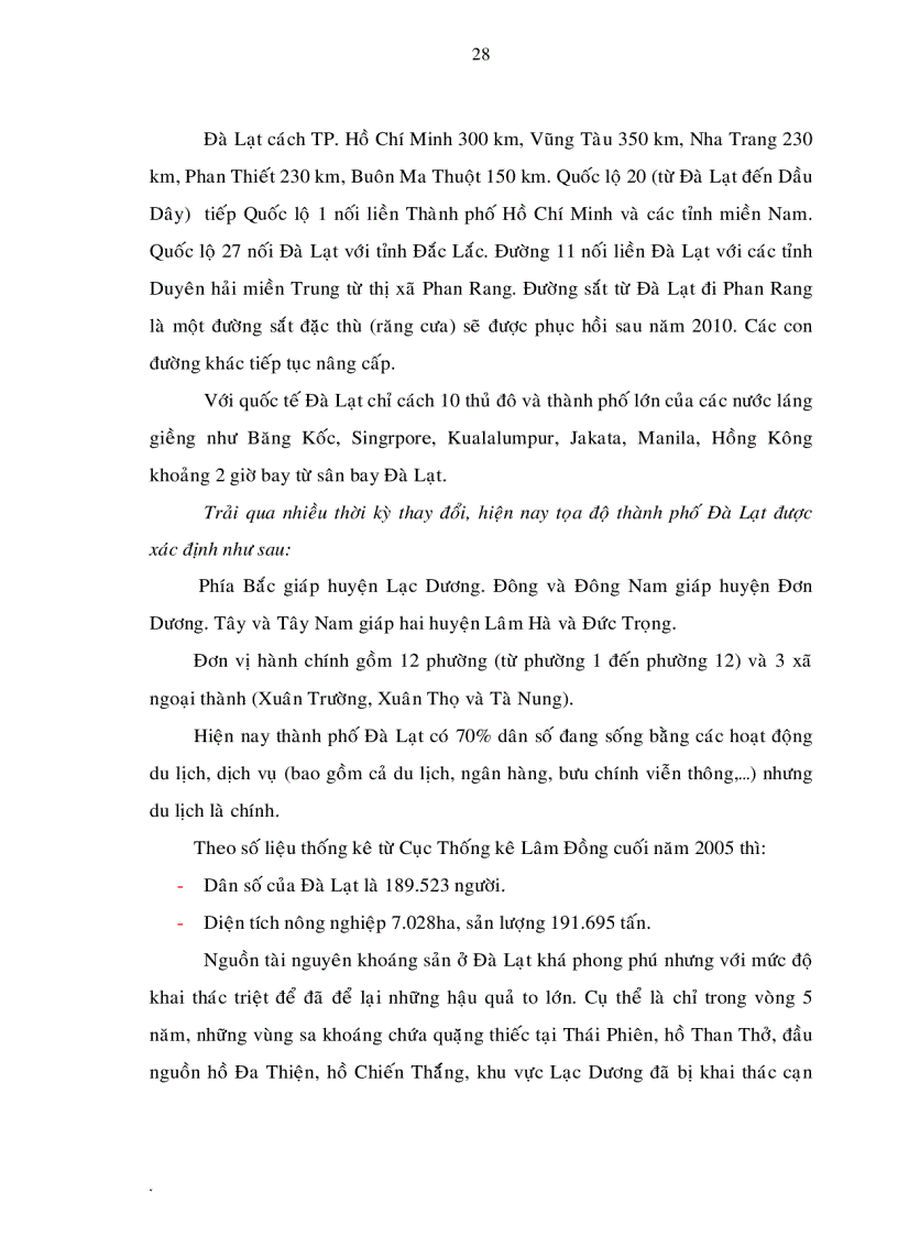 image for page Phát triển môi trường phục vụ du lịch tại Thành phố Đà Lạt đến năm 2015