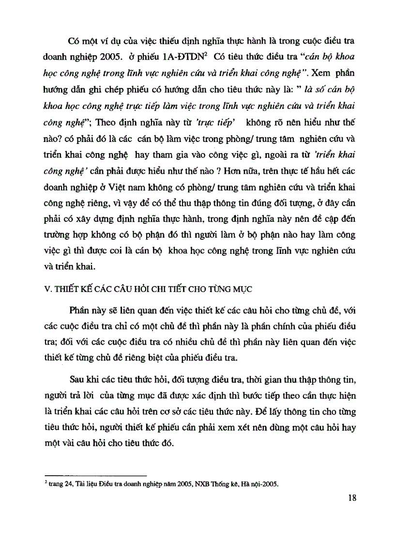 image for page Nghiên cứu xây dựng nguyên tắc và qui trình thiết kế phiếu điều tra thống kê