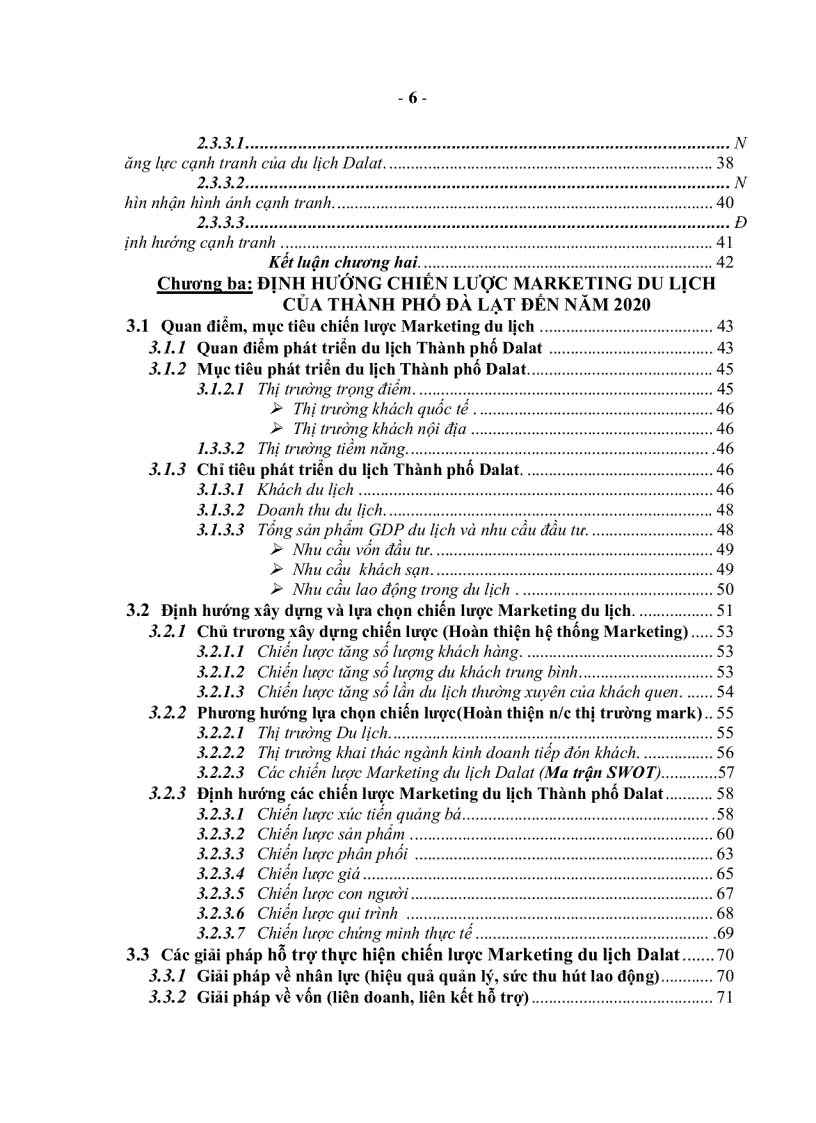 image for page Định hướng chiến lược Marketing du lịch Đà Lạt Lâm Đồng đến năm 2020