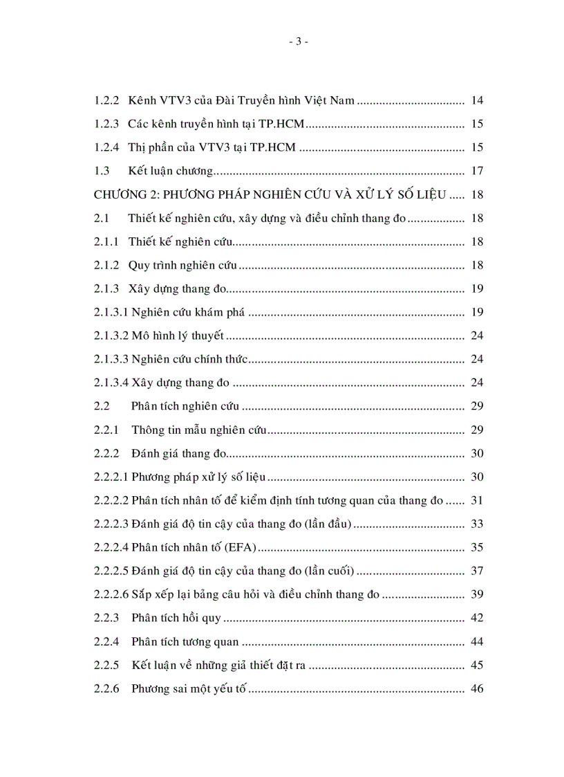 image for page Đo lường sự thỏa mãn của khán giả TP HCM đối với kênh truyền hình VTV3