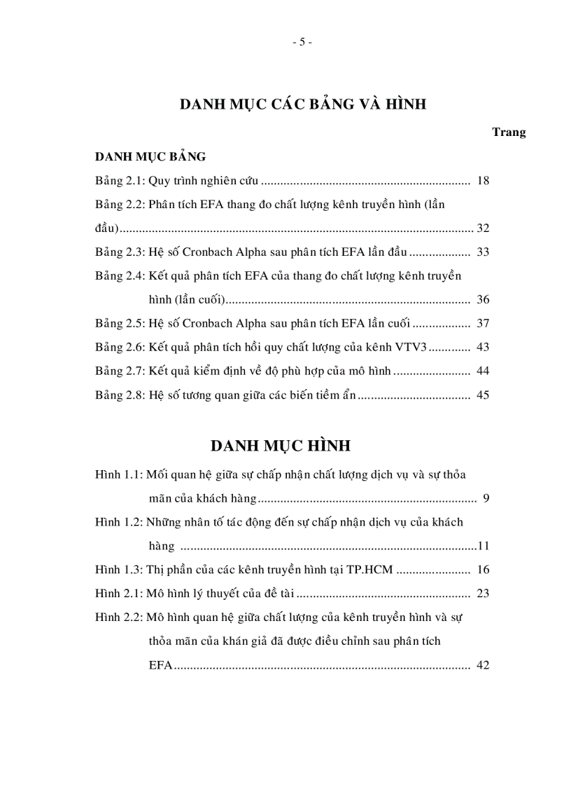 image for page Đo lường sự thỏa mãn của khán giả TP HCM đối với kênh truyền hình VTV3