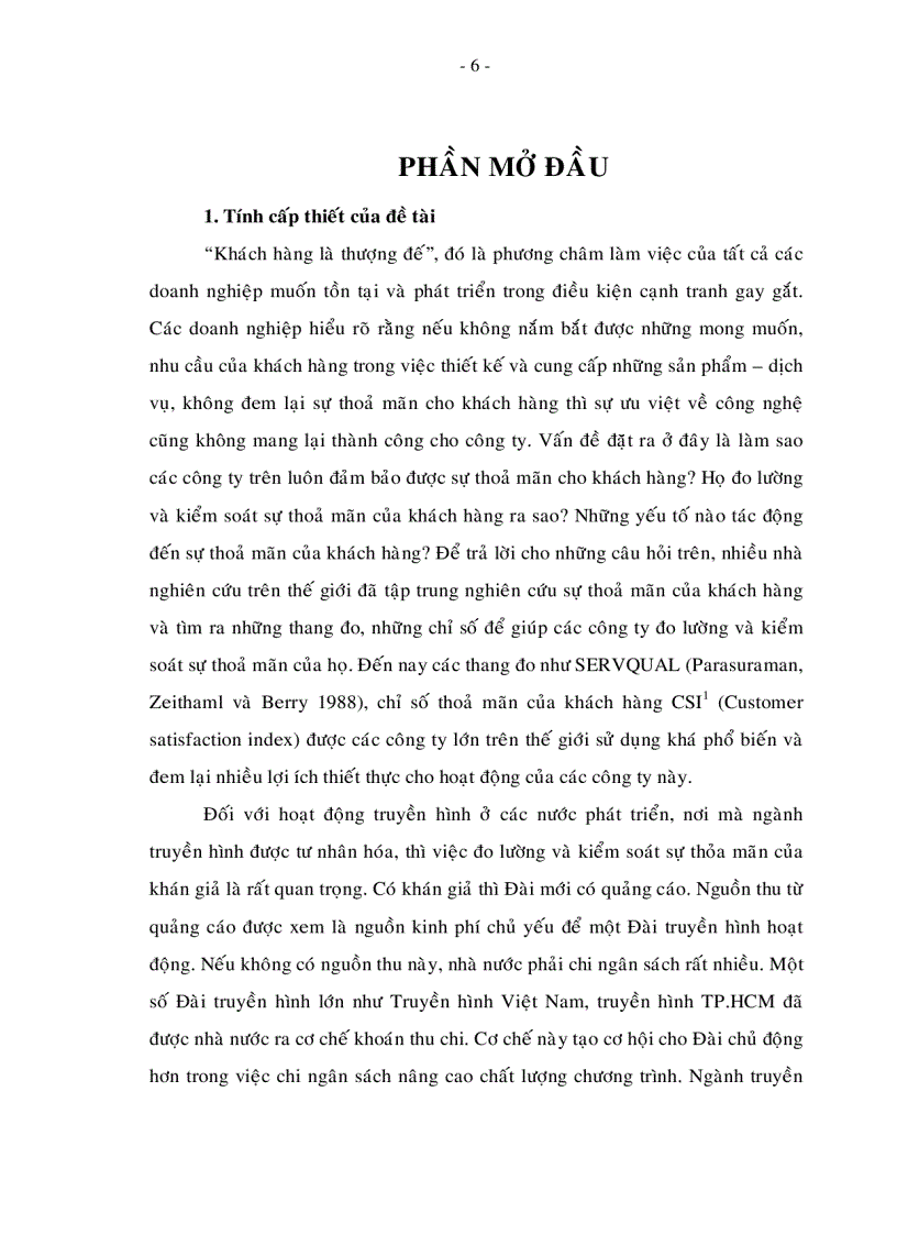 image for page Đo lường sự thỏa mãn của khán giả TP HCM đối với kênh truyền hình VTV3