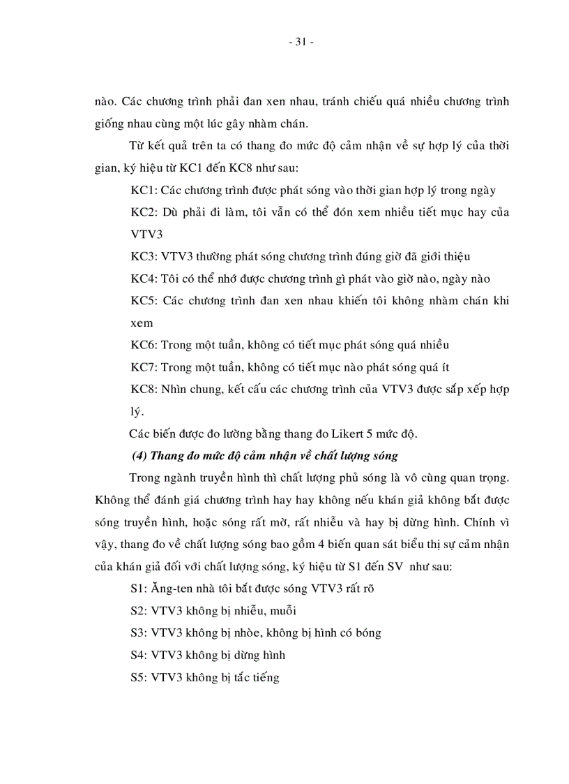 image for page Đo lường sự thỏa mãn của khán giả TP HCM đối với kênh truyền hình VTV3