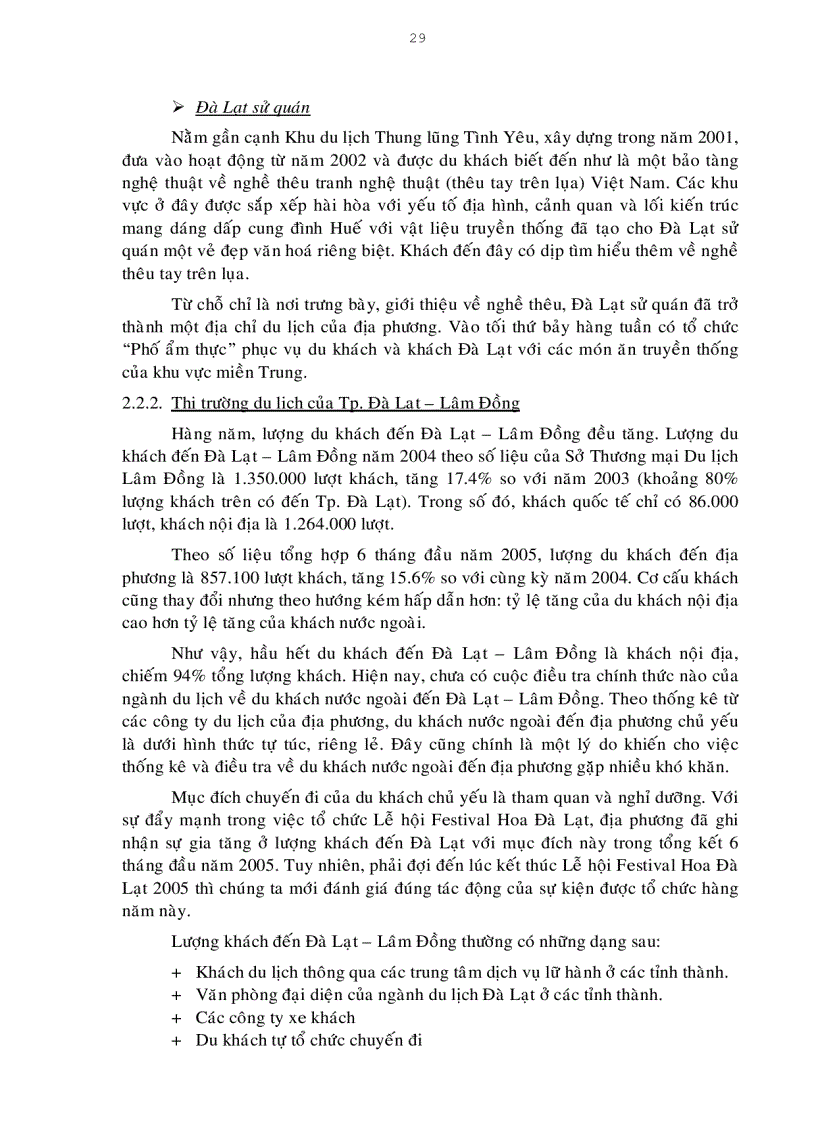 image for page Giải pháp Marketing nhằm phát triển du lịch Đà Lạt Lâm Đồng đến năm 2015