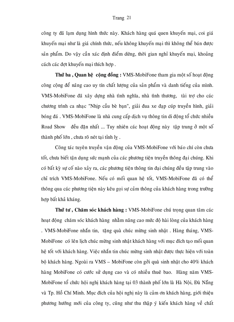 image for page Một số giải pháp nhằm đẩy mạnh hoạt động Marketing dịch vụ cho dịch vụ thông tin di động VMS MobiFone