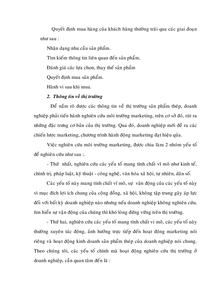 image for page Một số giải pháp nhằm nâng cao hiệu quả của hoạt động marketing trong ngành thép Việt Nam