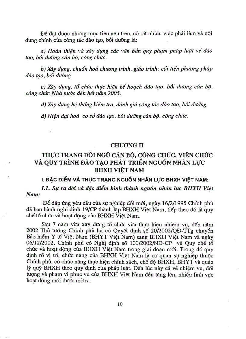 image for page Cơ sở khoa học xây dựng qui trình đào tạo phát triển nguồn nhân lực ngành bảo hiểm xã hội đến năm 2010