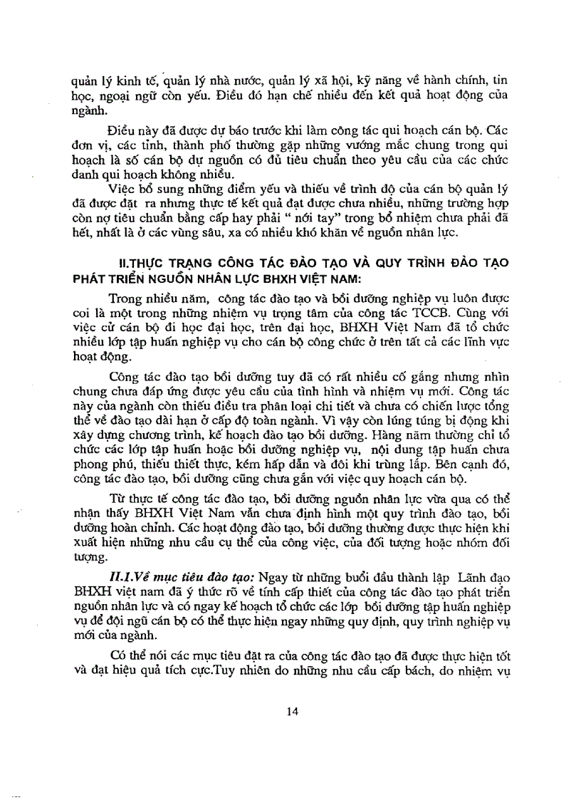 image for page Cơ sở khoa học xây dựng qui trình đào tạo phát triển nguồn nhân lực ngành bảo hiểm xã hội đến năm 2010