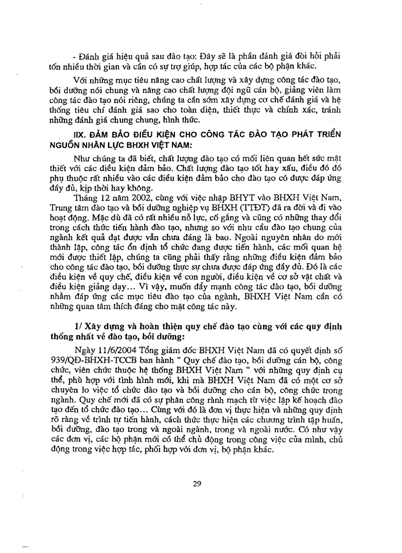 image for page Cơ sở khoa học xây dựng qui trình đào tạo phát triển nguồn nhân lực ngành bảo hiểm xã hội đến năm 2010