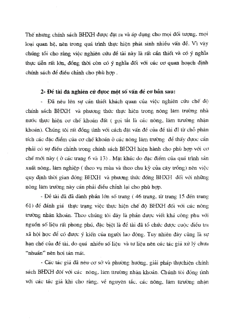 image for page Nghiên cứu chế độ chính sách bảo hiểm xã hội và phương thức thực hiện trong nông lâm trường nhà nước thực hiện cơ chế khoán đất