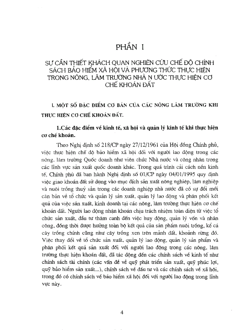 image for page Nghiên cứu chế độ chính sách bảo hiểm xã hội và phương thức thực hiện trong nông lâm trường nhà nước thực hiện cơ chế khoán đất