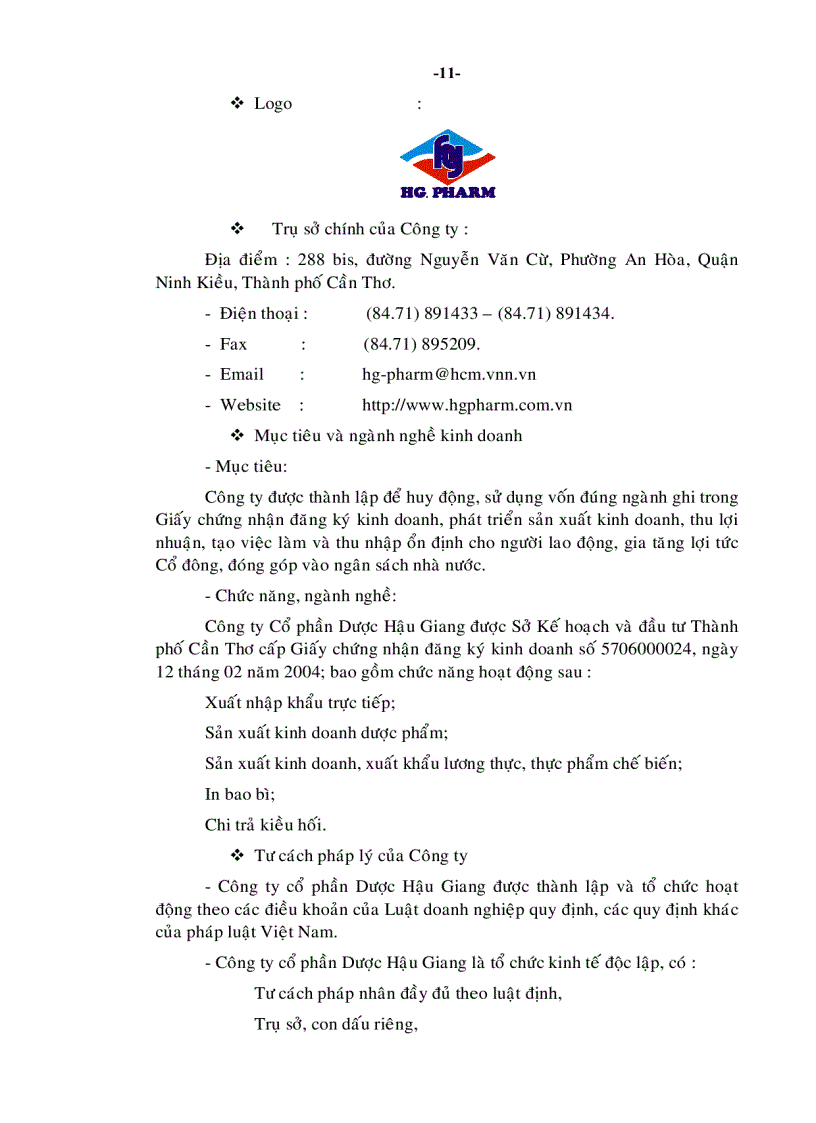 image for page Một số giải pháp nâng cao khả năng cạnh tranh của Công ty cổ phần Dược Hậu Giang đến năm 2010