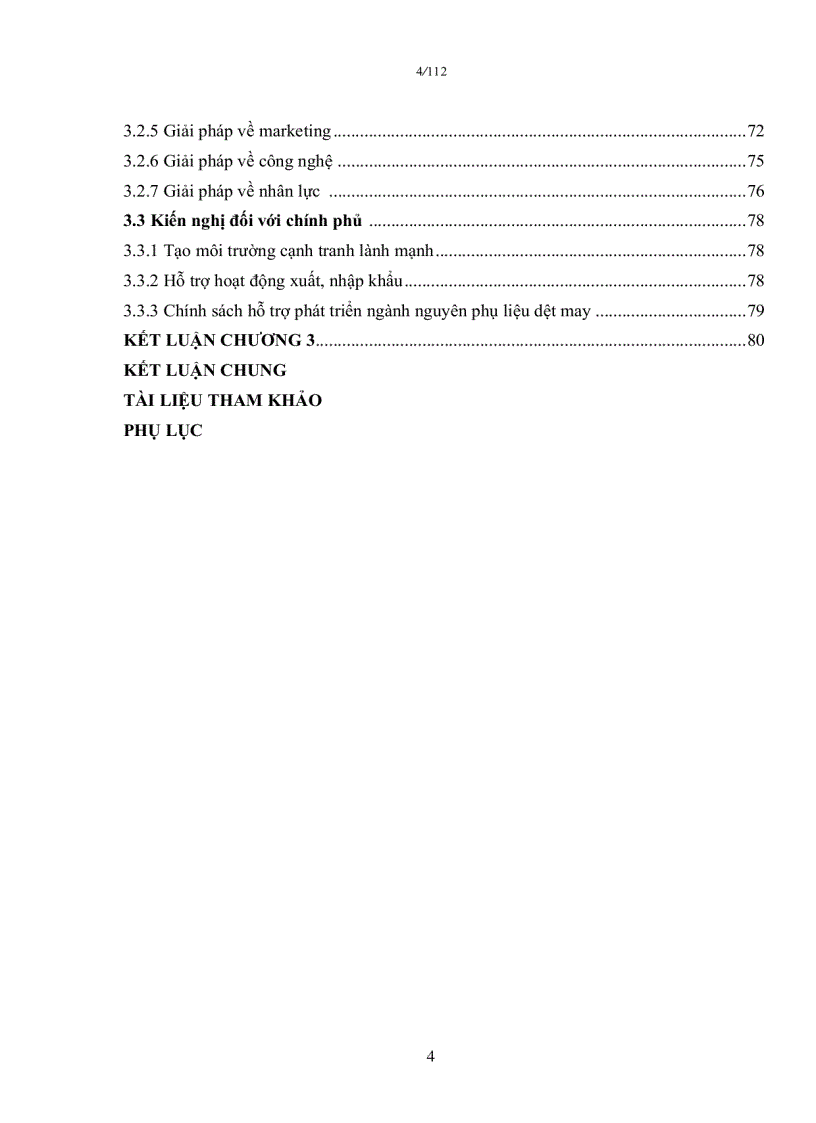 image for page Một số giải pháp nâng cao năng lực cạnh tranh của công ty cổ phần dệt may Thành Công đến năm 2015