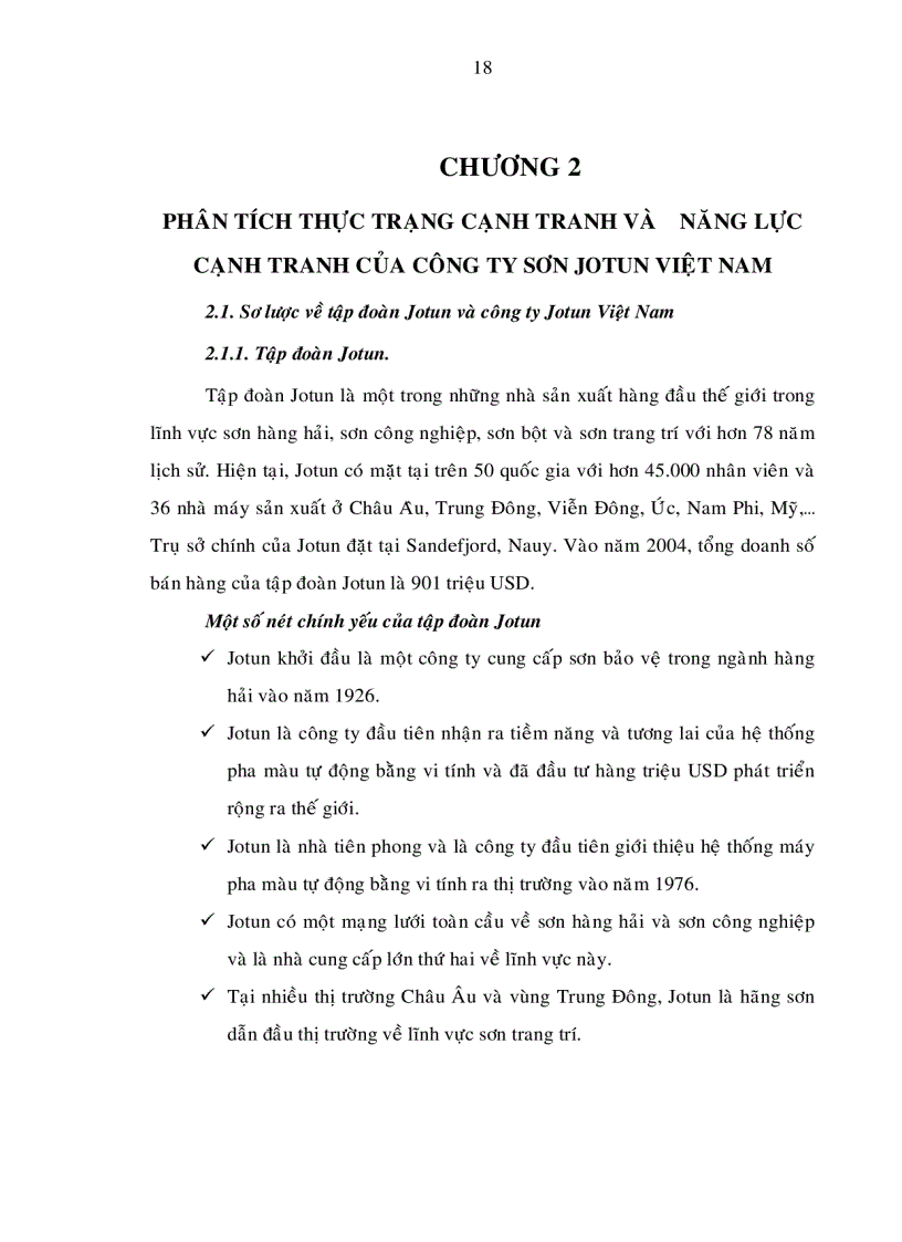 image for page Nâng cao năng lực cạnh tranh của Công ty sơn Jotun Việt Nam