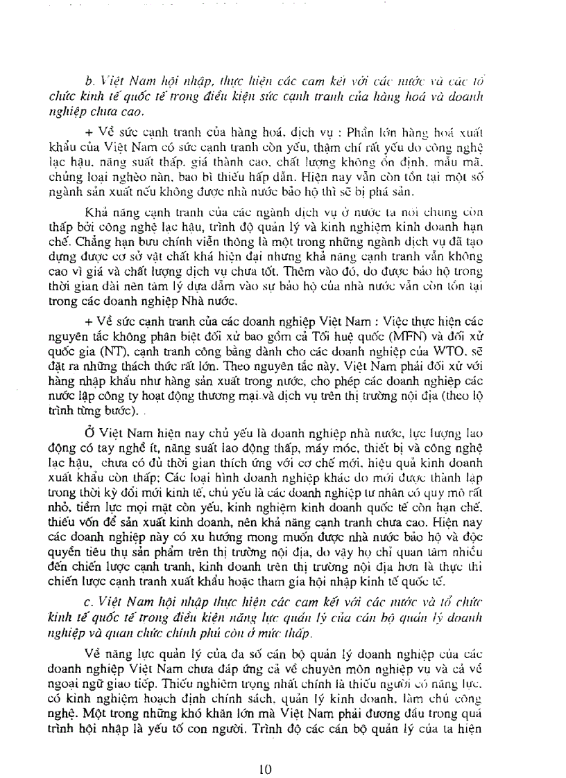 image for page Một số vấn đề chủ yếu cần xử lý khi thực hiện các cam kết trong hiệp định thương mại Việt Nam Hoa kỳ và tiến trình tham gia WTO của Việt Nam