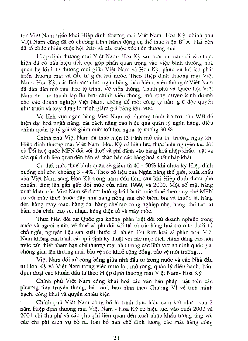 image for page Một số vấn đề chủ yếu cần xử lý khi thực hiện các cam kết trong hiệp định thương mại Việt Nam Hoa kỳ và tiến trình tham gia WTO của Việt Nam