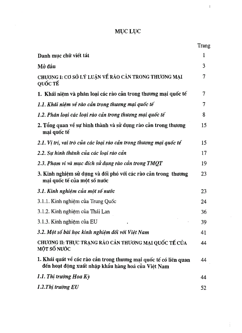 image for page Nghiên cứu các rào cản trong thương mại quốc tế và đề xuất các giải pháp đối với Việt Nam