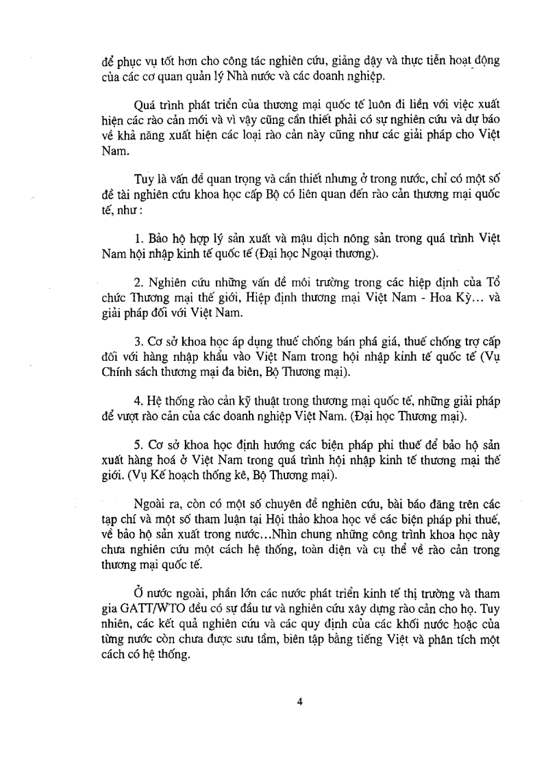 image for page Nghiên cứu các rào cản trong thương mại quốc tế và đề xuất các giải pháp đối với Việt Nam