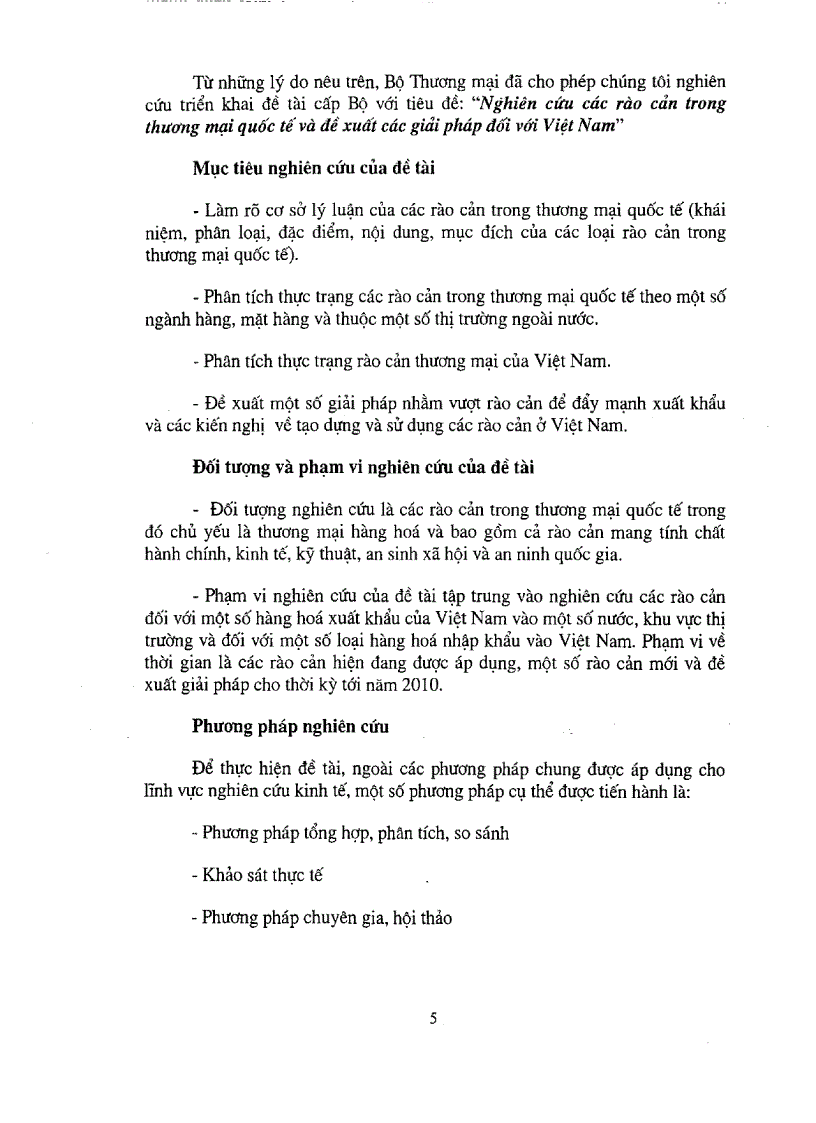 image for page Nghiên cứu các rào cản trong thương mại quốc tế và đề xuất các giải pháp đối với Việt Nam