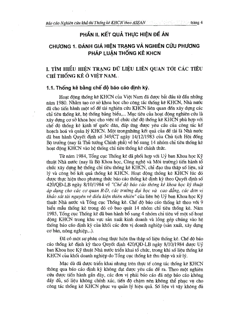 image for page Nghiên cứu khả thi xây dựng cơ sở dữ liệu tiêu chí thống kê khoa học và công nghệ theo yêu cầu cảu ASEAN