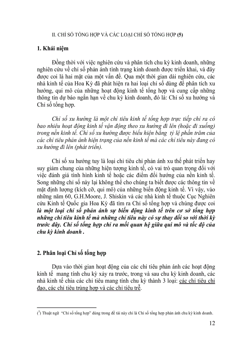 image for page Nghiên cứu phương pháp tính một số chỉ tiêu tổng hợp phản ánh chu kỳ kinh doanh và khả năng ứng dụng của Việt Nam