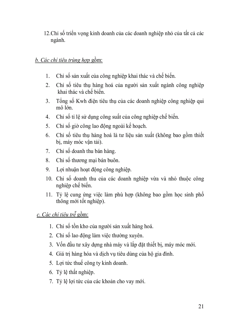 image for page Nghiên cứu phương pháp tính một số chỉ tiêu tổng hợp phản ánh chu kỳ kinh doanh và khả năng ứng dụng của Việt Nam