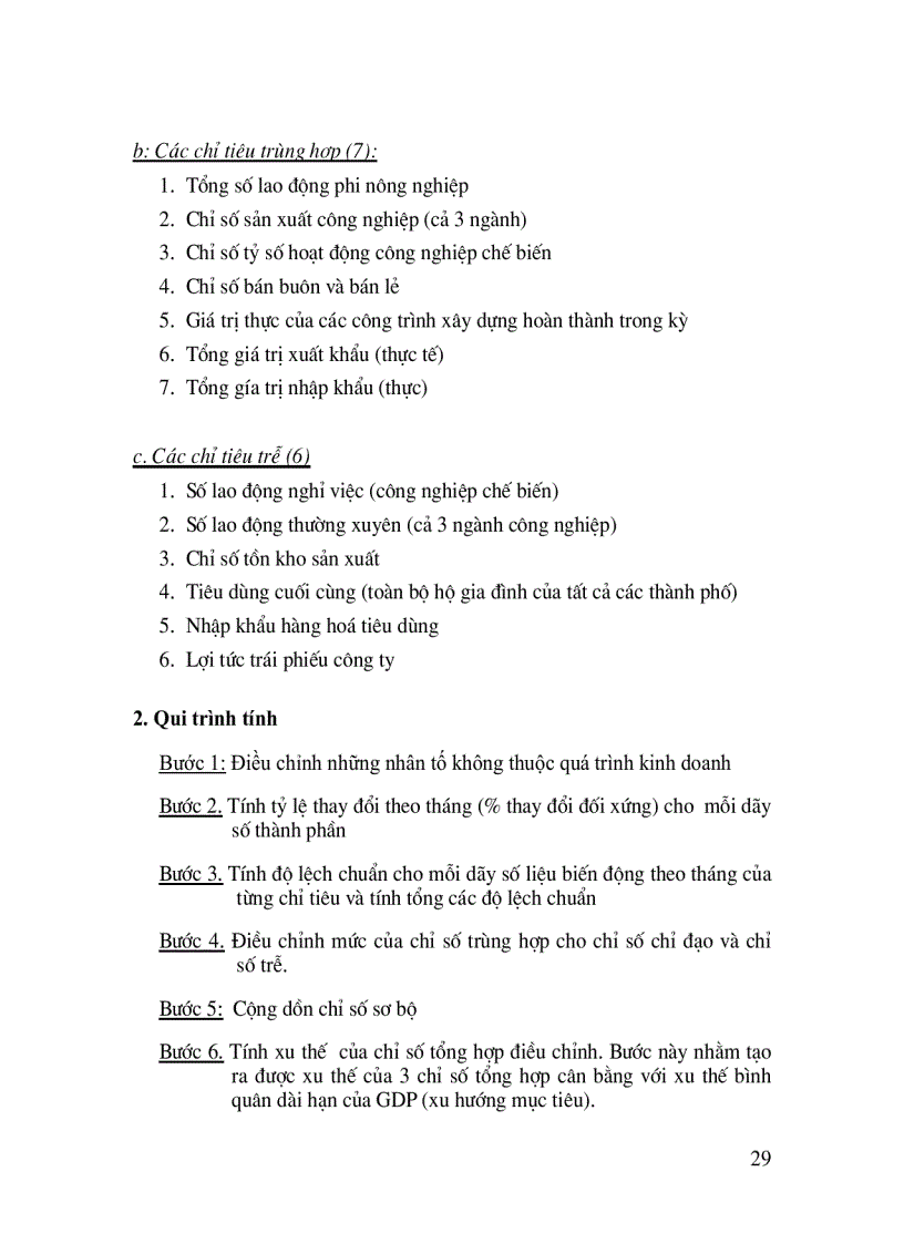 image for page Nghiên cứu phương pháp tính một số chỉ tiêu tổng hợp phản ánh chu kỳ kinh doanh và khả năng ứng dụng của Việt Nam