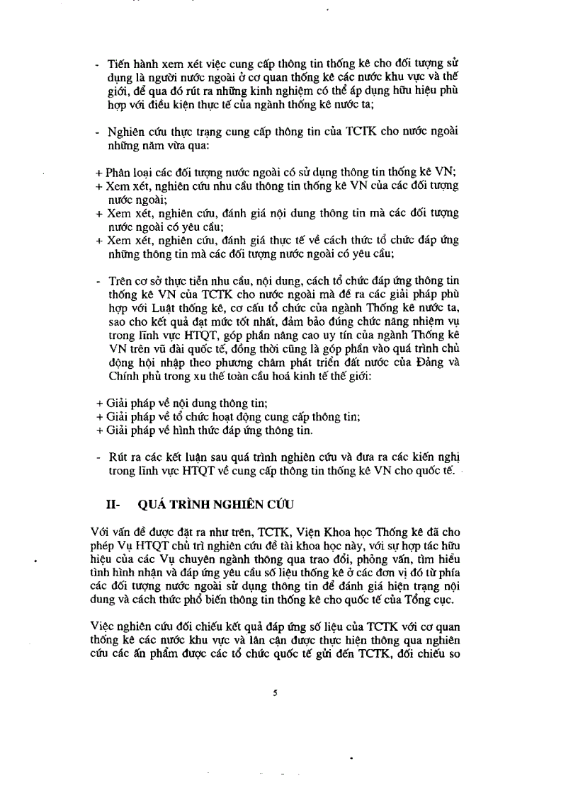 image for page Nghiên cứu xác định nội dung thông tin và hình thức cung cấp thông tin thống kê phục vụ yêu cầu hợp tác quốc tế