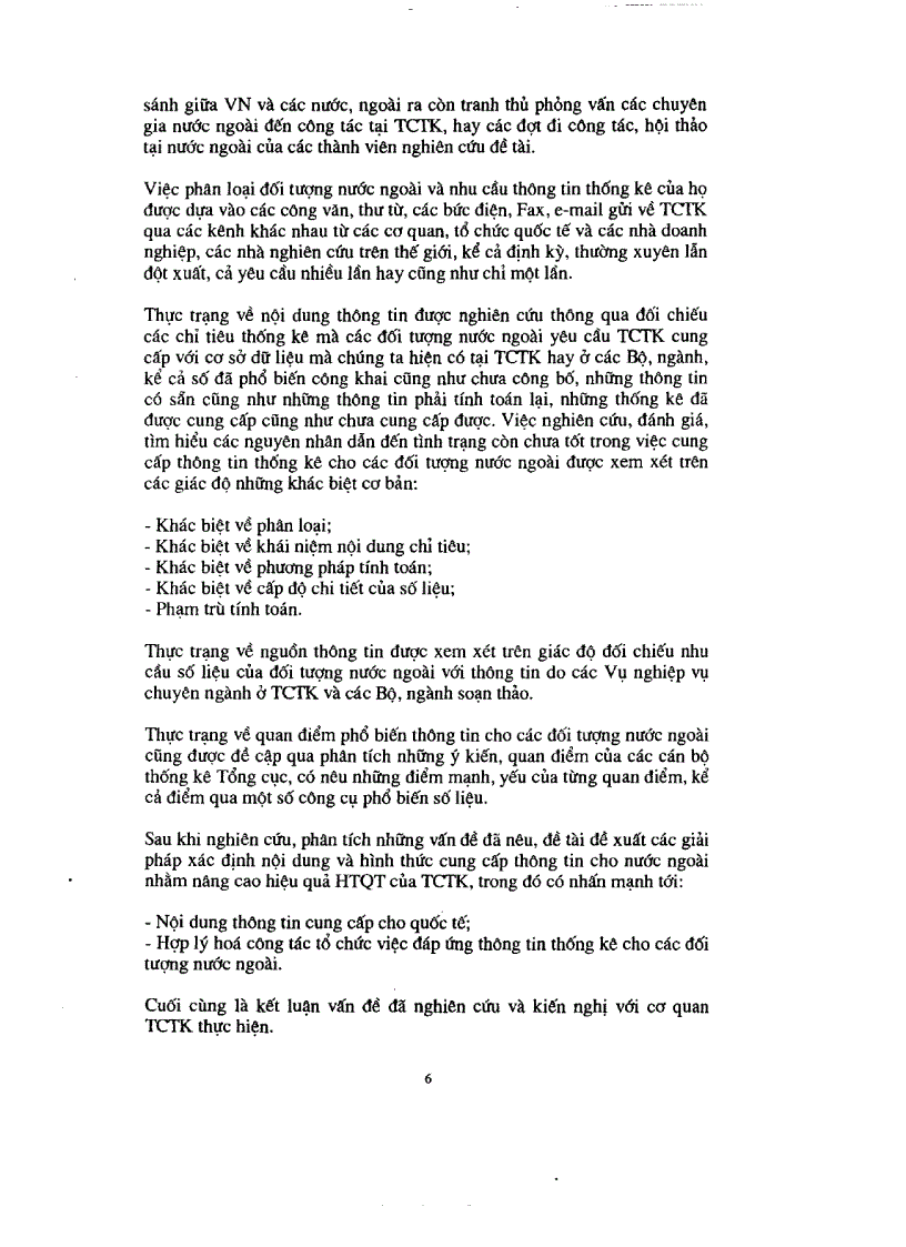 image for page Nghiên cứu xác định nội dung thông tin và hình thức cung cấp thông tin thống kê phục vụ yêu cầu hợp tác quốc tế