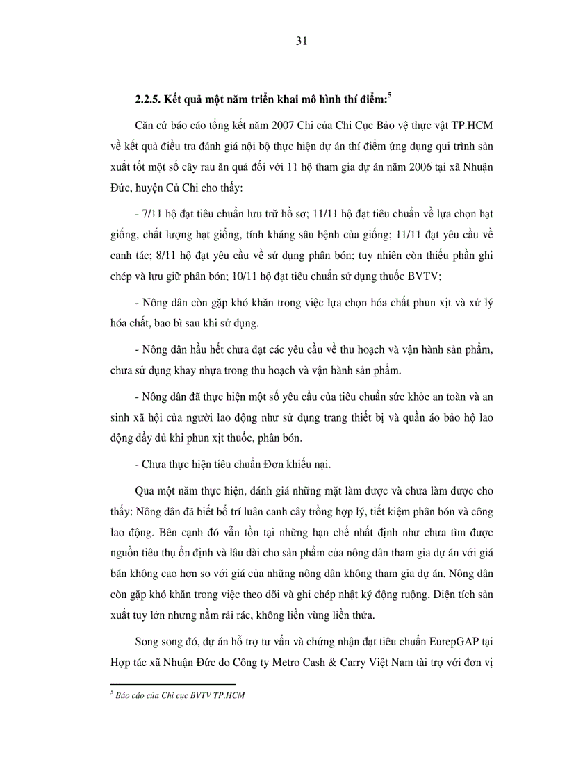 image for page Phân tích tác động cảu quy trình sản xuất nông nghiệp tốt GAP trên rau đến hiệu quả sản xuất của nông dân xã Nhuận Đức huyện Củ Chi TP HCM