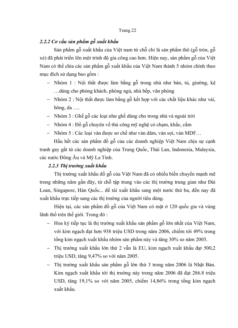 image for page Các giải pháp đẩy mạnh kim ngạch xuất khẩu và nâng cao năng lực cạnh tranh của sản phẩm gỗ Việt Nam tại thị trường Hoa Kỳ giai đoạn 2007 2015